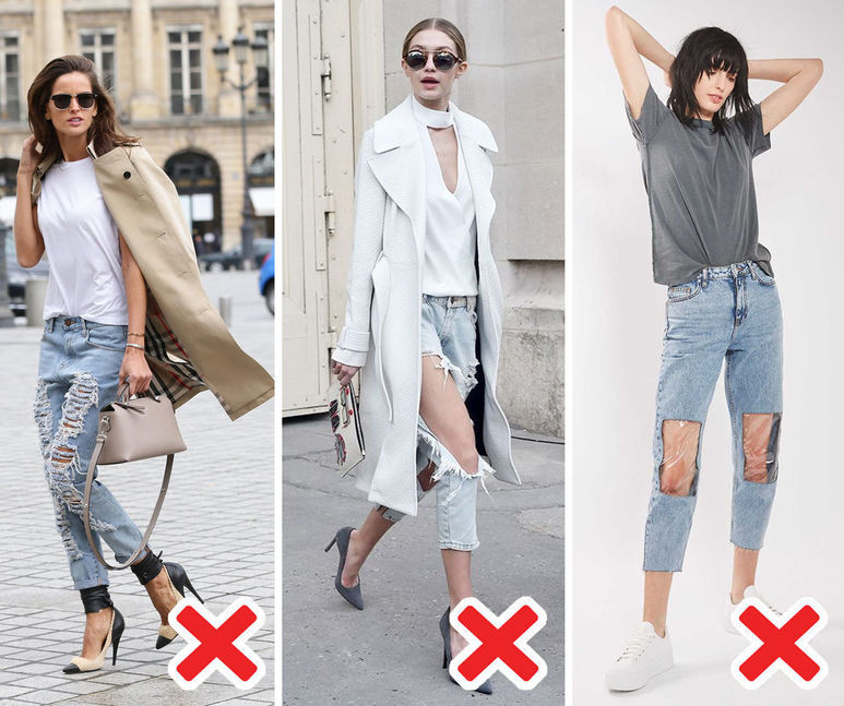 Рваные джинсы – какие бывают?