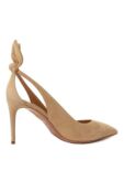 Замшевые туфли Bow Tie 85 Aquazzura DENMIDP0-SUE-000 фото 5