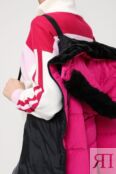 Утепленное пальто со съемным капюшоном и поясом Desigual фото 2