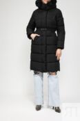 Утепленное пальто со съемным капюшоном и поясом Desigual фото 1