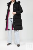 Утепленное пальто со съемным капюшоном и поясом Desigual фото 5