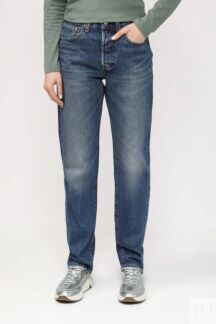 Джинсы прямого кроя с потертостями LEVI'S