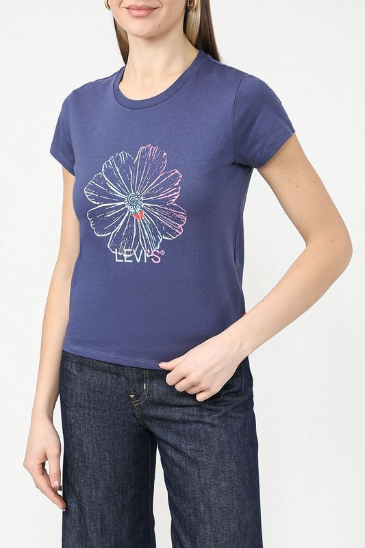 Хлопковая футболка с принтом LEVI'S фото 1