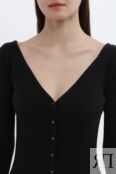 Платье трикотажное с v-вырезом Calvin Klein Jeans фото 4