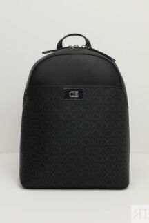 Рюкзак с монограммой логотипа CK Push Lock Calvin Klein