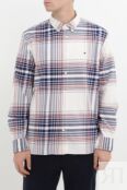 Рубашка хлопковая в клетку Tommy Hilfiger фото 1