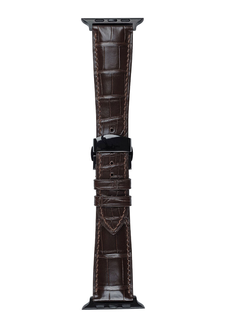Ремешок для часов крокодиловый А090 BOA А090 AppleWatchbrown2 фото 1