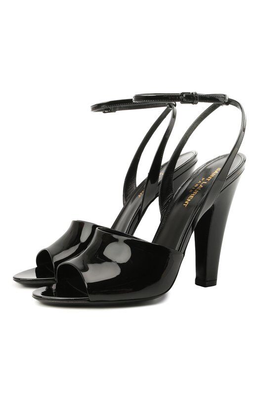 Кожаные босоножки Saint Laurent 661371/1TV00 фото 1