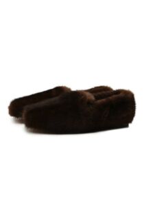 Меховые лоферы из норки Kiton