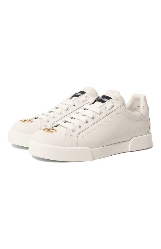 Кожаные кеды Portofino Dolce & Gabbana CK1602/A1065 фото 1