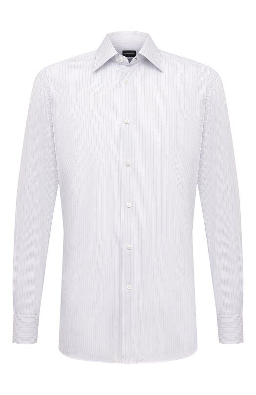 Хлопковая сорочка Zegna 301226/9RS0PA фото 1
