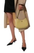 Сумка Cleo из кожи страуса Prada 1BC499-130-F068X-OOO фото 2