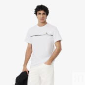 Мужская футболка Lacoste из хлопка фото 1