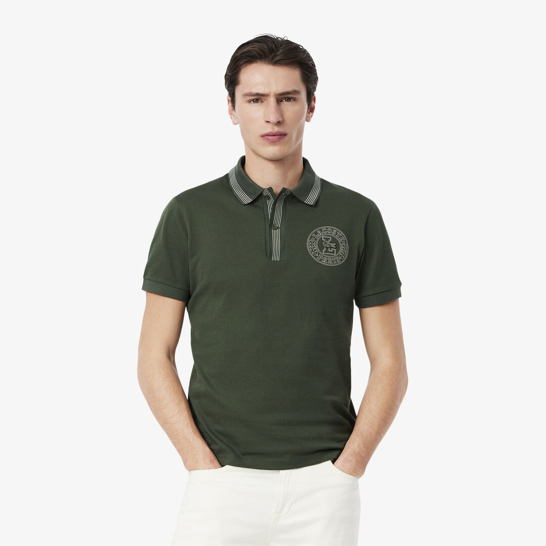 Мужское поло Lacoste из органического хлопка фото 1