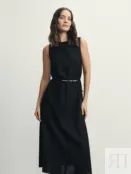 Платье миди изо льна Zarina ZR2505012901-50 фото 2
