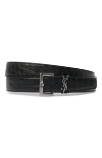 Кожаный ремень Saint Laurent