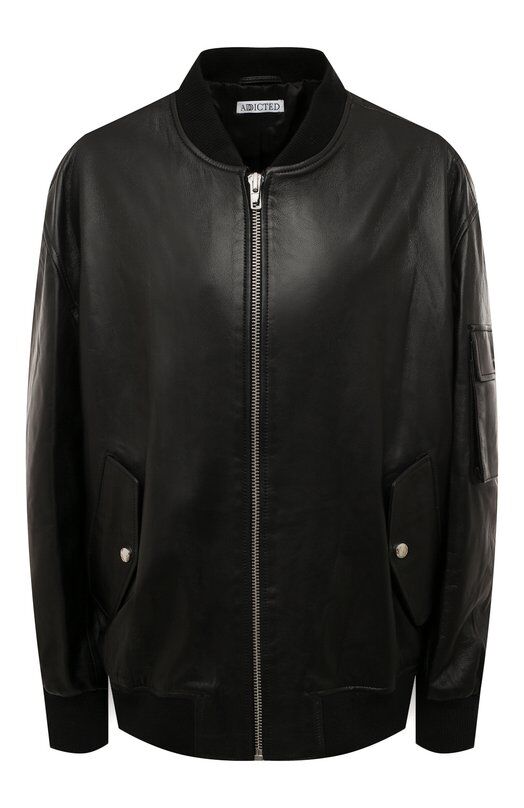 Кожаная куртка Addicted STYLE 1 BOMBER.BLACK фото 1