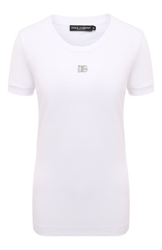 Хлопковая футболка Dolce & Gabbana F8T00Z/G7B3U фото 1