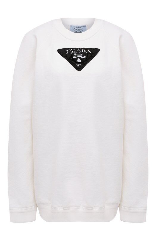 Хлопковый свитшот Prada 134627-1YSE-F0964-211 фото 1