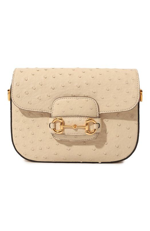 Сумка 1955 Horsebit mini из кожи страуса Gucci 658574 EY0DG фото 1