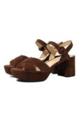 Замшевые босоножки Prada 1XP890-008-F0038-B065 фото 1