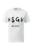 Хлопковая футболка MSGM 2000MDM510 200002 фото 1