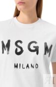Хлопковая футболка MSGM 2000MDM510 200002 фото 5