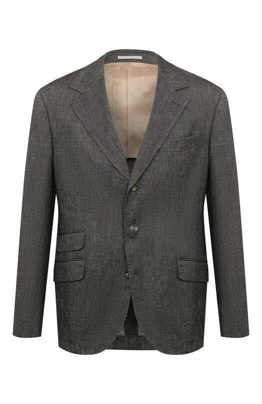 Пиджак изо льна и хлопка Brunello Cucinelli MS4577BWD фото 1