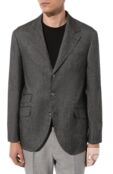 Пиджак изо льна и хлопка Brunello Cucinelli MS4577BWD фото 3