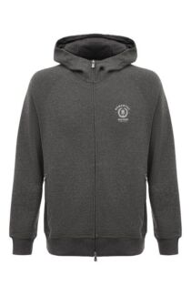 Толстовка из хлопка и шелка Brunello Cucinelli
