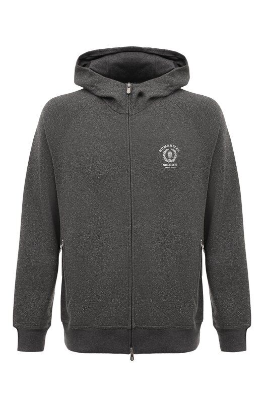 Толстовка из хлопка и шелка Brunello Cucinelli MTU22B2224 фото 1