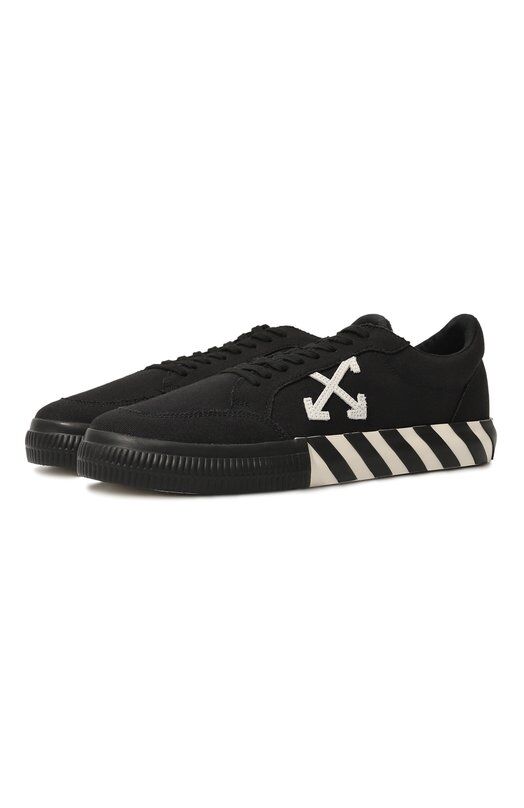 Текстильные кеды Low Vulcanized Off-White 0MIA085C99FAB0061001 фото 1