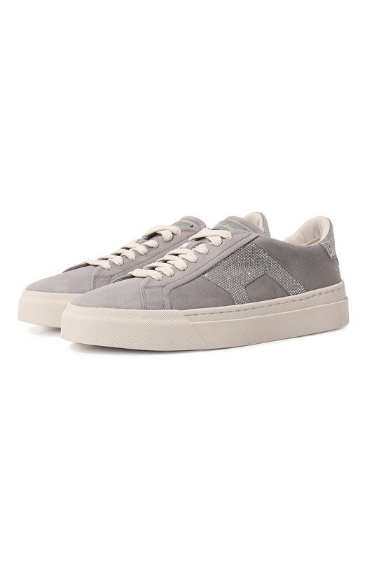 Замшевые кеды Santoni WBGT61183PNNGSQ6G30 фото 1