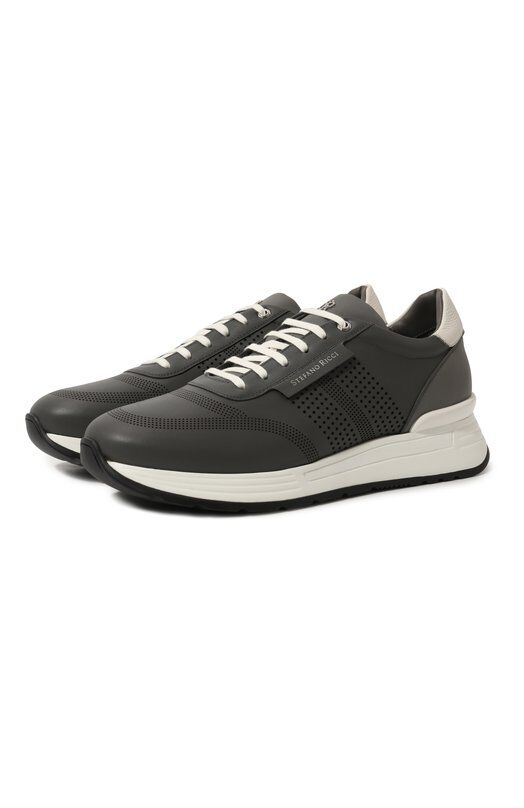 Кожаные кроссовки Stefano Ricci UV26EG6499/WY фото 1