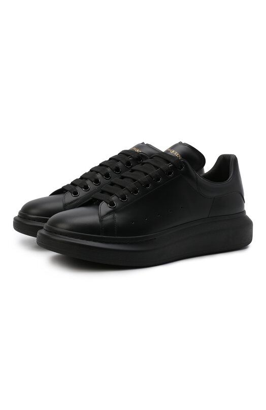 Кожаные кеды Oversized Alexander McQueen 553761/WHGP0 фото 1
