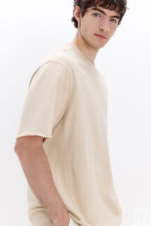 Футболка oversize из хлопкового футера befree