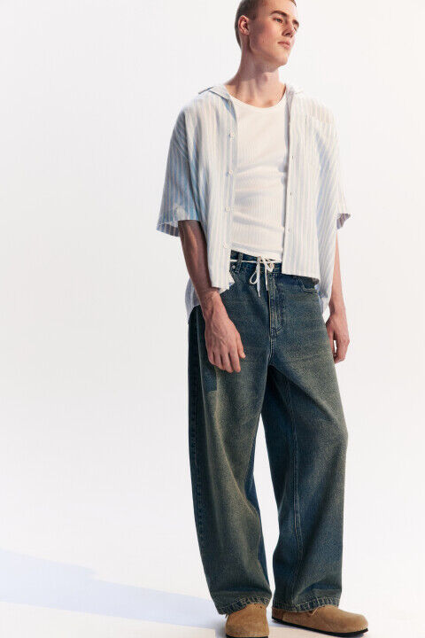 Джинсы baggy fit широкие со стиркой befree 4680704752595 фото 1
