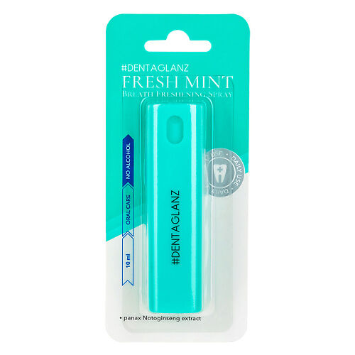 #DENTAGLANZ  Освежающий спрей для полости рта Fresh Mint Breath Freshening