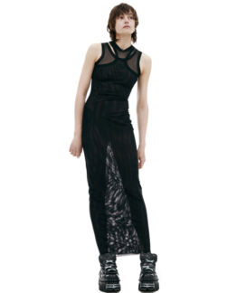 Полупрозрачное платье макси VETEMENTS
