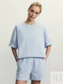 Трикотажные шорты с эластичным поясом Zarina ZR2505012112-161 фото 2