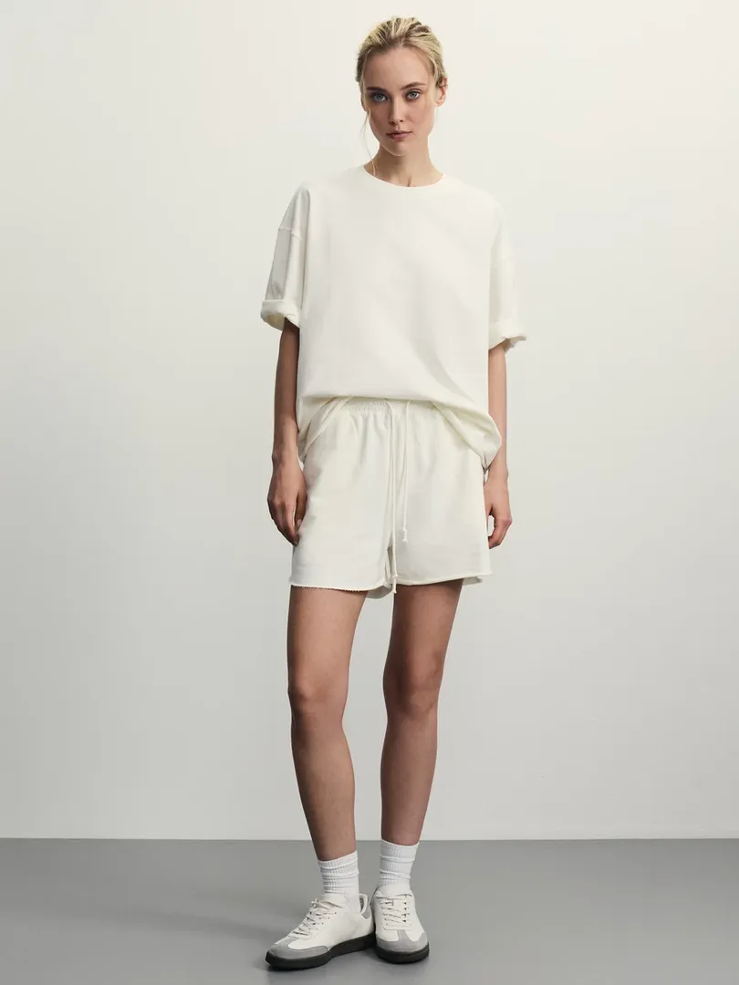 Трикотажные шорты с эластичным поясом Zarina ZR2505012112-2 фото 1