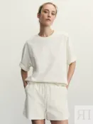 Трикотажные шорты с эластичным поясом Zarina ZR2505012112-2 фото 2