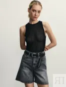 Джинсовые шорты А-силуэта Zarina ZR2505092316-108 фото 1