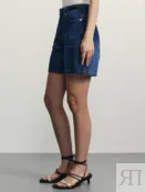 Джинсовые шорты А-силуэта с поясом Zarina ZR2505092327-103 фото 4