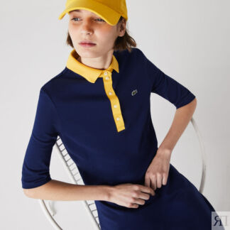 Женское хлопковое платье-поло Lacoste