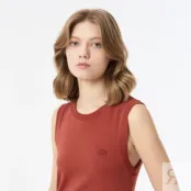 Женский топ Lacoste из эластичного хлопка фото 5