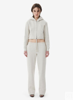Худи Zip Crop Eternal Light Grey Melange FABLE