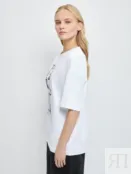 Футболка с принтом Zarina 4122517417-2 фото 4