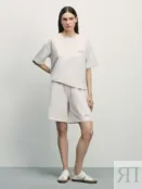 Трикотажные шорты с эластичным поясом Zarina 4225504794-60 фото 1