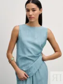 Топ из вискозы с жатым эффектом Zarina 4327201301-163 фото 1